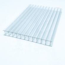 Cost of 16mm Hollow Polycarbonate Roofing Sheet Four Wall Clear thermal insulation in Turkey